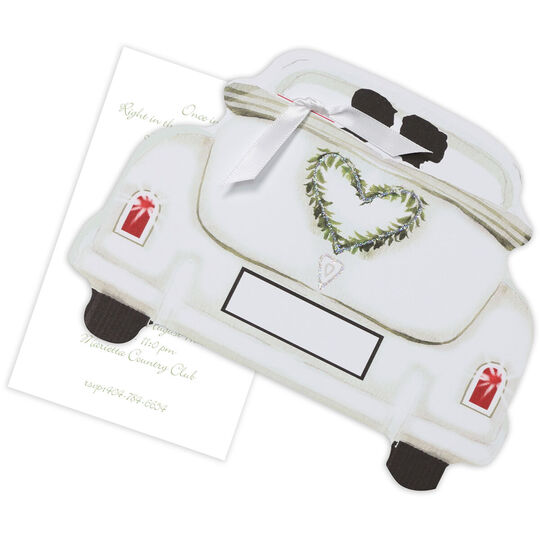 Love Is In The Air Die-cut Invitations